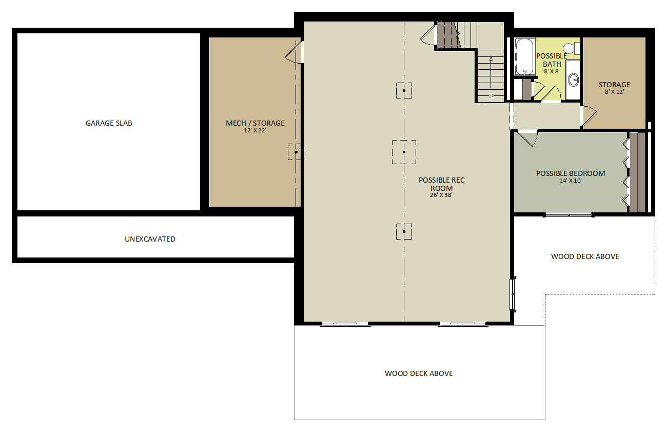 ChippewaLower Level Floor Plan